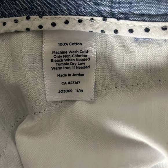 Talbots Chambray Perfect Short Blue 10P - Picture 6 of 7